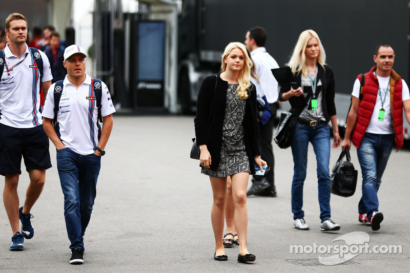 Valtteri Bottas, Williams ve kız arkadaşı Emilia Pikkarainen