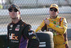 Denny Hamlin and Kyle Busch