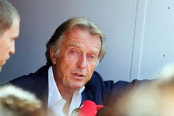 Luca di Montezemolo, Ferrari President with the media