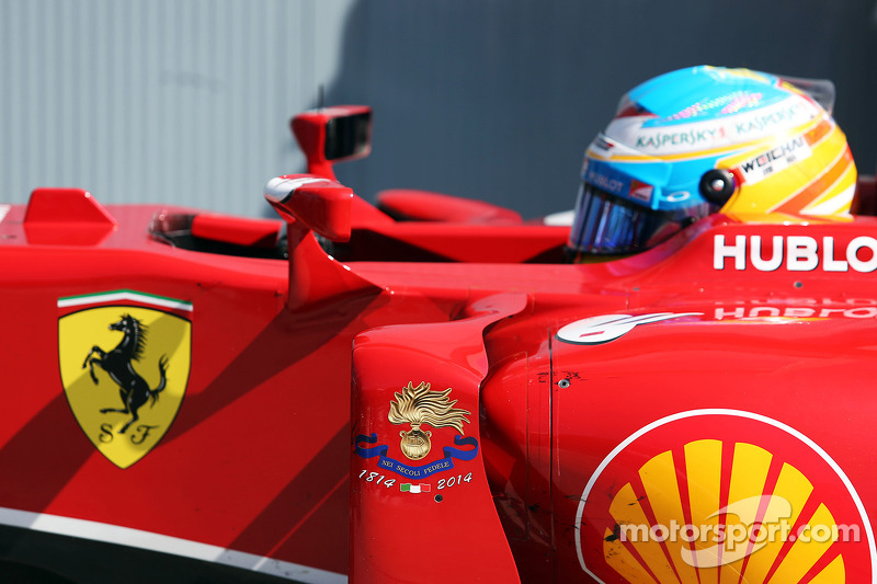 Fernando Alonso, Ferrari F14-T en parc ferme