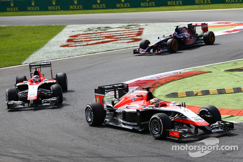 Jules Bianchi, Marussia F1 Takımı MR03 ve takım arkadaşı Max Chilton, Marussia F1 Takımı MR03