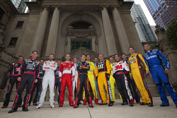 Chase drivers Jimmie Johnson, Jeff Gordon, Denny Hamlin, Kyle Busch, Carl Edwards, Ryan Newman, Joey Logano, Kurt Busch, Matt Kenseth, Aric Almirola, Dale Earnhardt Jr., Greg Biffle, Brad Keselowski, A.J. Allmendinger, Kasey Kahne, Kevin Harvick