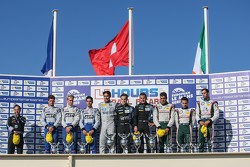 LMP2 podium: winners Gary Hirsch, Pierre Ragues, Christian Klien
