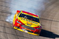 Joey Logano, Team Penske Ford blows an engine at the finish