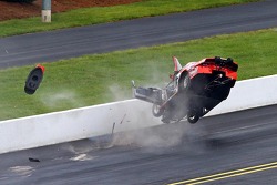V. Gaines crashes in spectacular fashion