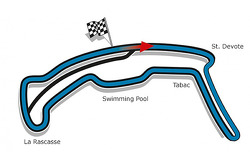 Il disegno per il Monaco ePrix che utilizza parte del circuito di Formula Uno
