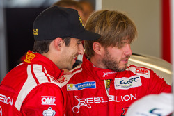 Rebellion Racing车手尼古拉斯·普罗斯特,和尼克·海费尔德,在北京撞车后很友好