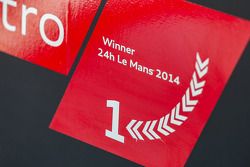 Le Mans 2014 winner decal on the #2 Audi Sport Team Joest Audi R18 E-Tron Quattro