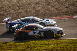 #12 TDS Racing BMW Z4: Henry Hassid, Nick Catsburg, #49 AF Corse Ferrari 458 Italia: Howard Blank, Jean-Marc Bachelier, Yannick Mallegol