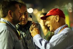 Paul Hembery, Direttore Pirelli Motorsport, con Mario Isola, responsabile Pirelli Racing e Niki Laud