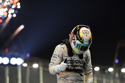 Race winner Lewis Hamilton, Mercedes AMG F1 celebrates in parc ferme