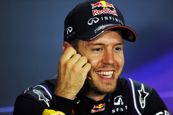 Sebastian Vettel, Red Bull Racing in the FIA Press Conference