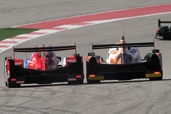 #27 SMP Racing Oreca 03 - Nissan: Serguey Zlobin, Nicolas Minassian, Maurizio Mediani and #26 G-Drive Racing Ligier JS P2 - Nissan: Roman Rusinov, Olivier Pla, Julien Canal