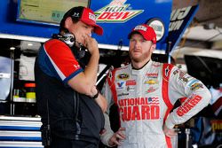 Dale Earnhardt Jr., Hendrick Motorsports Chevrolet with crew chief Steve Letarte