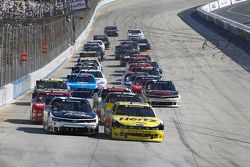 Restart: Joey Logano and Brian Scott lead