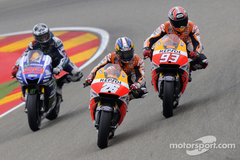Jorge Lorenzo, Dani Pedrosa, Marc Márquez