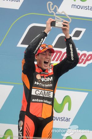 Tweede plaats Aleix Espargaro, NGM Forward Racing Yamaha