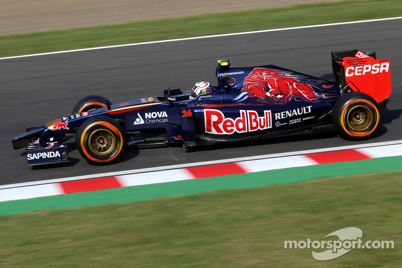 2014 год. За рулем болида (STR9) на второй пятничной тренировке