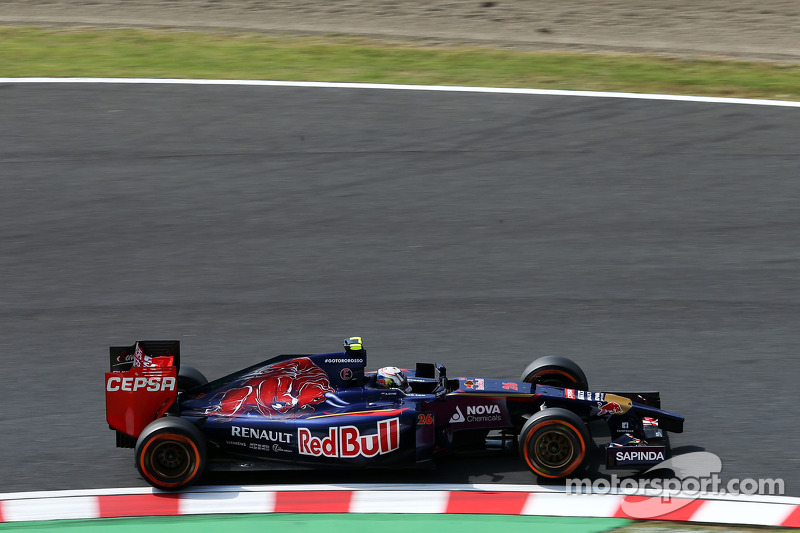 2014 год. За рулем болида (STR9) на первой пятничной тренировке