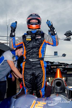 Pole position Jack Hawksworth celebrates P2 pole