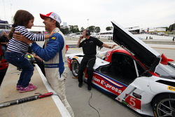 Christian Fittipaldi celebrates overall pole
