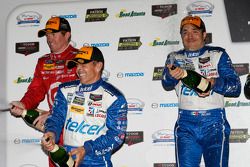 P class podium: third place Scott Pruett, Memo Rojas, Scott Dixon