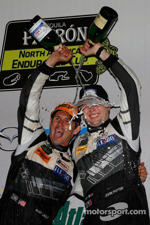 GTD podium: third place John Potter, Andy Lally