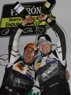 GTD podium: third place John Potter, Andy Lally