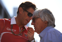 (L to R): Graeme Lowdon, Marussia F1 Team Chief Executive Officer with Bernie Ecclestone