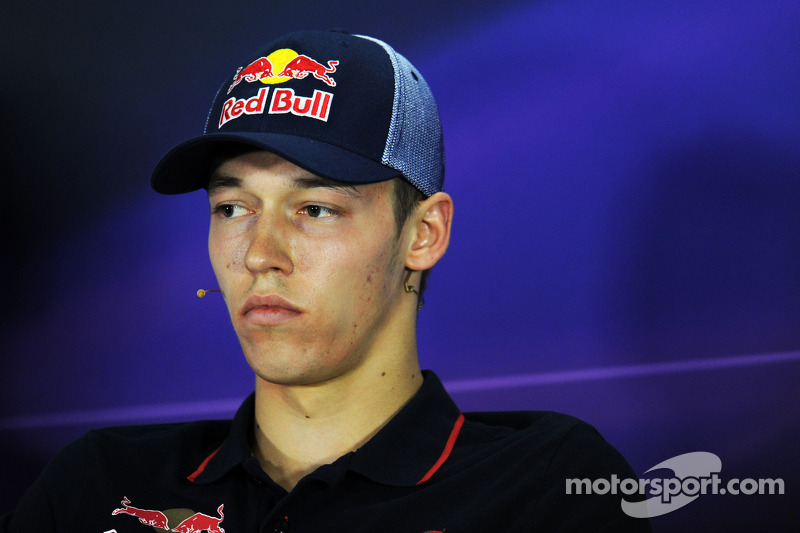 Daniil Kvyat, Scuderia Toro Rosso in the FIA Press Conference