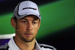 Jenson Button, McLaren in the FIA Press Conference