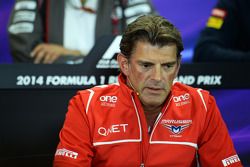 Graeme Lowdon, Marussia F1 Team Chief Executive Officer in the FIA Press Conference