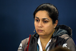 Monisha Kaltenborn, Sauber Team Principal in the FIA Press Conference
