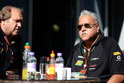 (L to R): Robert Fernley, Sahara Force India F1 Team Deputy Team Principal with Dr. Vijay Mallya, Sahara Force India F1 Team Owner