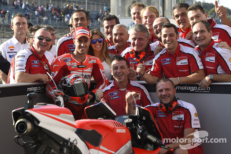 Ganador de la pole Andrea Dovizioso, Ducati Team