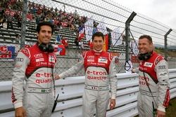 Lucas di Grassi, Loic Duval, Tom Kristensen