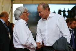 Bernie Ecclestone, with Vladimir Putin, Russian President