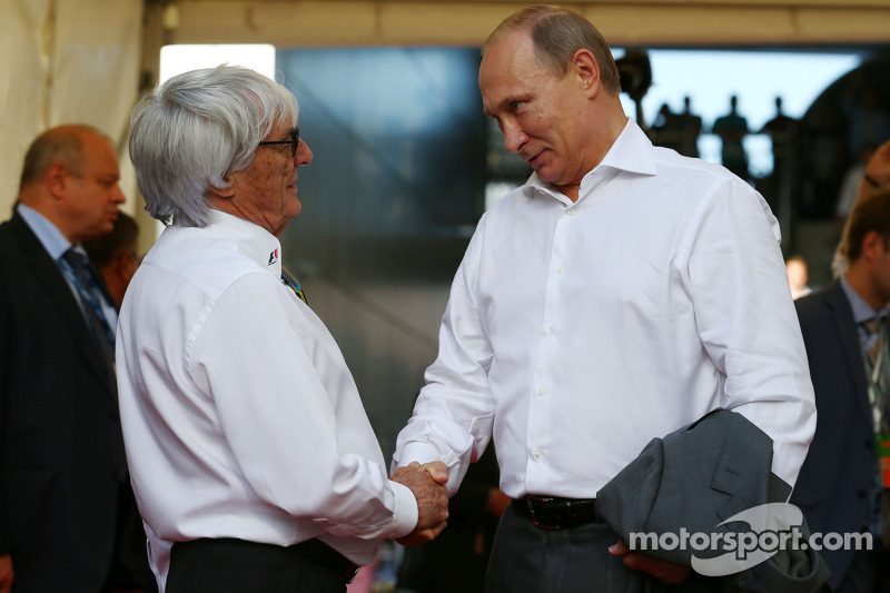 Bernie Ecclestone ve Vladimir Putin, Rusya Başkanı