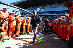 Daniil Kvyat, Scuderia Toro Rosso on the drivers parade