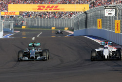 Nico Rosberg, Mercedes AMG F1 Team and Valtteri Bottas, Williams F1 Team