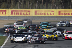 Start: #1 Belgian Audi Club Team WRT Audi R8 LMS Ultra: Cesar Ramos, Laurens Vanthoor leads