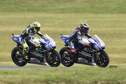 Valentino Rossi and Jorge Lorenzo