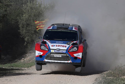 Robert Kubica and Maciek Szczepaniak, Ford Fiesta WRC