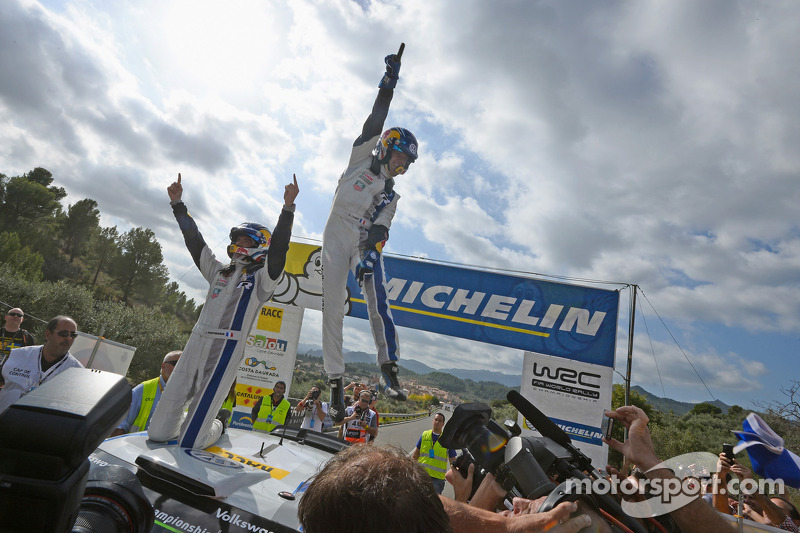 Champions WRC 2014 Sébastien Ogier et Julien Ingrassia, Volkswagen Polo WRC, Volkswagen Motorsport