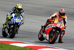 Marc Marquez and Valentino Rossi