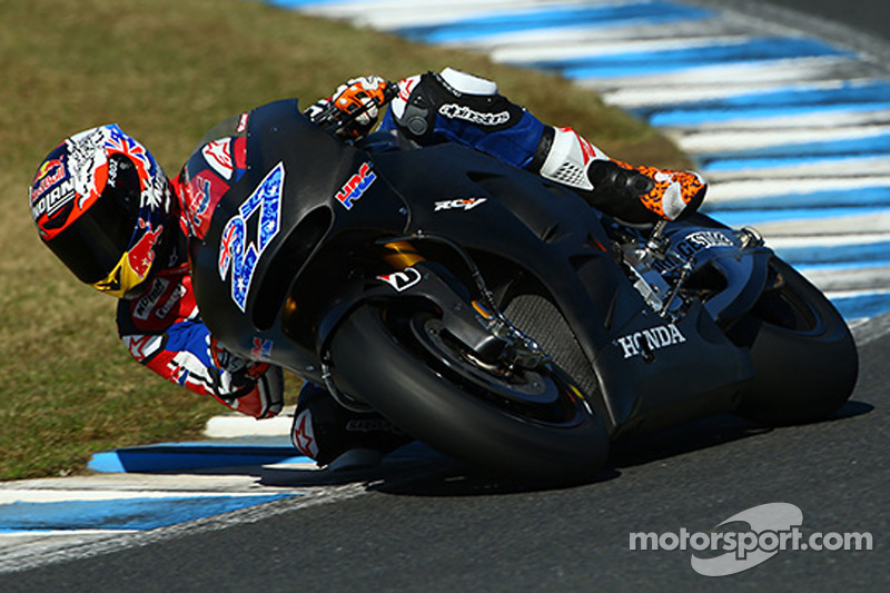 Casey Stoner testa para a Honda MotoGP