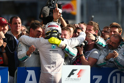 1st place Lewis Hamilton, Mercedes AMG F1