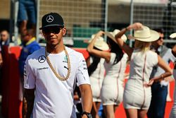 Lewis Hamilton, Mercedes AMG F1 on the drivers parade