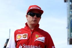 Kimi Raikkonen, Ferrari on the drivers parade
