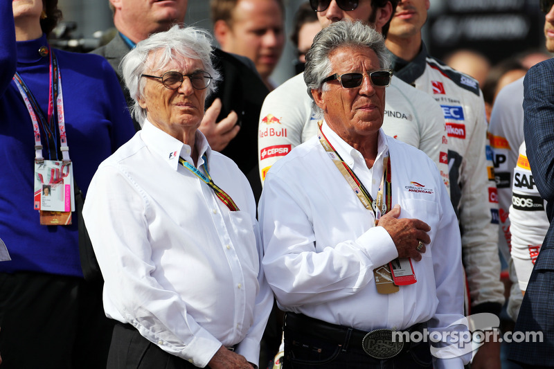 Bernie Ecclestone avec Mario Andretti